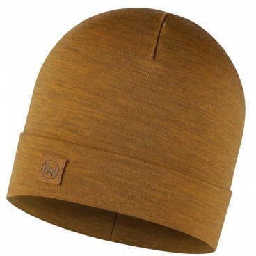 Шапка Buff Merino Heavyweight Hat Solid Mustard, коричневый, 111170.118.10.00