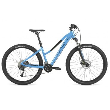 Женский велосипед FORMAT 7712, 27,5" 18 скоростей, голубой, 2022, VX23053