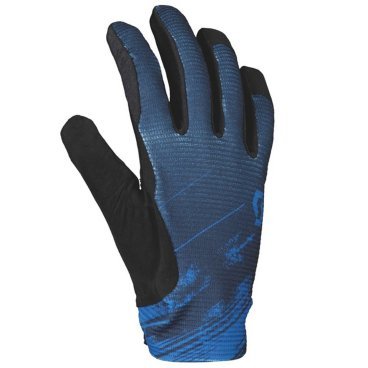 Фото Велоперчатки SCOTT Ridance, длинные пальцы,  midnight blue/storm blue, ES289384-7136