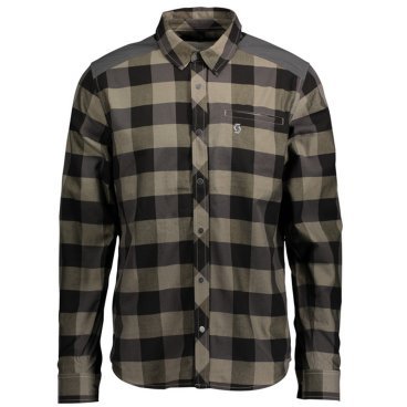 Рубашка SCOTT Check FT l/sl, dust beige/dark grey, ES281775-6843