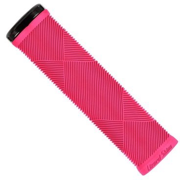 Ручки на руль Lizard Skins Strata Lock-On Neon Pink, D:32.25 мм, L:135 мм, LOSTR560