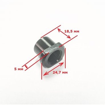 Гайка оси для вилки ICAN SNK-150, диаметр резьбы 15 мм, шаг 1,5 мм, Nut-Axle-SNK-150