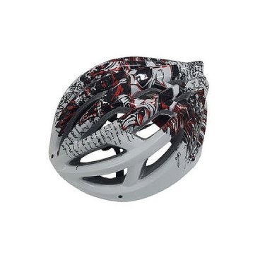 Шлем защитный STELS FSD-HL007 (in-mold), размер L (54-61 см), красно-белый, 600309