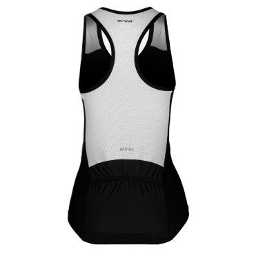 Майка для триатлона Orca Athlex Sleeveless Tri Top, женская, белый/черный, MP15