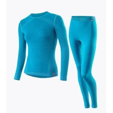 Комплект женский Loeffler Hybrid (футболка, панталоны), бирюзовый, размер 44/46, EL23163-448