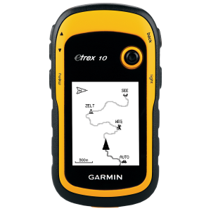 Велосипедный навигатор Garmin eTrex 10 GPS, GLONASS Russia, черный-жёлтый, 010-00970-01